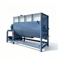 Mélangeur à ruban horizontal haute efficacité, machine industrielle de mélange alimentaire et chimique, capacité 1000 kg, 18,5 kW, matériau SUS304