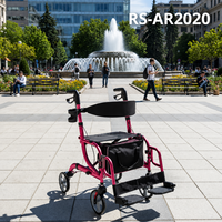 Déambulateur en aluminium pour personnes âgées avec design pliable, léger, certifié CE |   Relaxsmith AR2020-R Fabricant OEM ODM