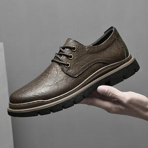Zapatos de Trabajo Transpirables para Hombre 2026 |   Zapatos Vintage con Cordones y Punta Redonda |   Zapatos Casuales de Mezclilla Estilo Británico con Parte Superior Suave - Product Image 3