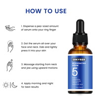 Sérum 5 en 1 Anti-âge Sérum rajeunissant avec niacinamide Astaxanthine Sérum Vitamines E Traitement éclaircissant