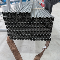 Rail de montage solaire en acier ZAM, résistant à la corrosion, profilé en zinc, aluminium et magnésium pour système photovoltaïque monté au sol