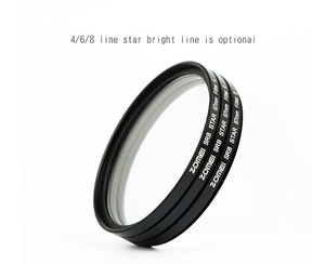ZOMEI 52mm Star + 4 + 6 + 8 Kính lọc không thấm nước Ống Kính Điện thoại thông minh chuyên nghiệp phổ quát - Product Image 5