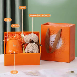 Set kotak hadiah pengiring pengantin wanita cup mug handuk promosi hadiah Valentine hadiah pernikahan untuk tamu Hadiah Ulang Tahun set - Product Image 5