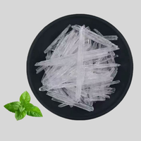 Cristaux de menthol naturel 99% Menthol en forme d'aiguille de menthe Glace de menthol CAS1490-04-6 Extrait de menthe 99% Cristaux de L-menthol