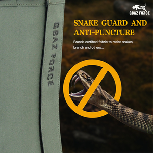 Guêtres de protection contre les serpents GAF en toile imperméable pour la protection des jambes contre les morsures - Product Image 2