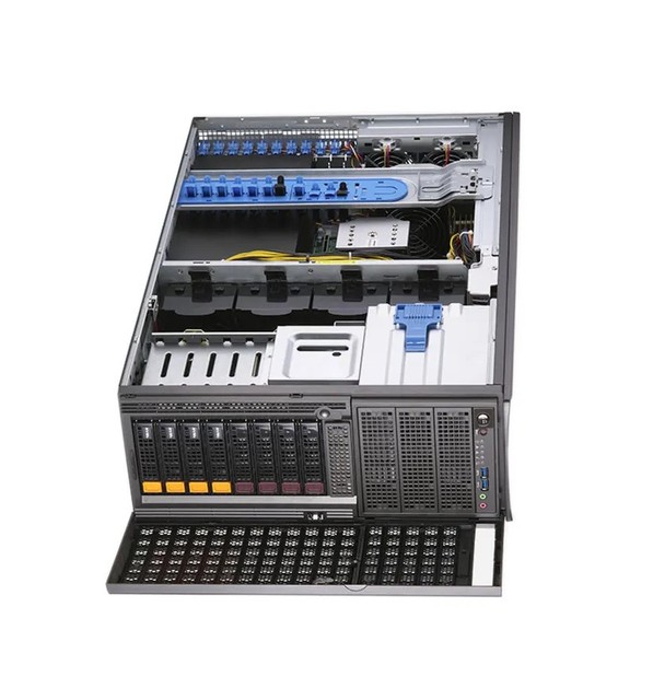 SYS-740GP-TNRT 4U Rackmount Tower GPU Workstation Dual Node Supports 4-GPU AI Training Computing Infrastructure New