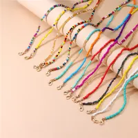 Women Sunglasses Chains Fashion Metal Glasses Lanyard Girl Pearl Mask Strap  Trendy Acrylic Non-slip Mask Chain Eyeglasses Cord