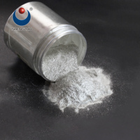 Poudre de paillettes de mica d'argent de qualité cosmétique de haute pureté