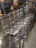Chaise de banquet transparente en acrylique Chiavari empilable pour événements, la plus vendue, idéale pour hôtels et mariages