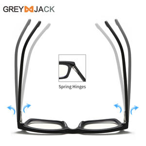 Montures de lunettes rectangulaires Greyjack K077 unisexes, monture complète en TR, protection anti-lumière bleue pour hommes, femmes et étudiants - Product Image 2