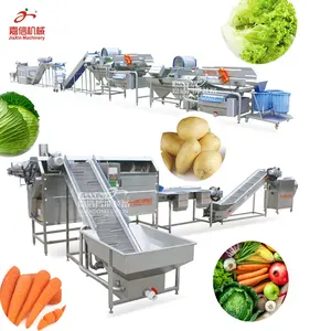 Vegetable Processing Line Vegetable Cleaning And Shredding Production Line Fruit Vegetable Washing Production Line