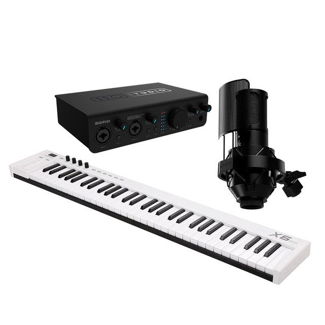 Midiplus X6mini II Musical Instruments 61key Piano Eletronic Organ Keyboard China Factory Wholesale USB MIDI Keyboard Controller