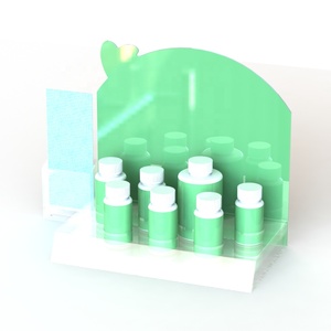 Présentoir de comptoir en acrylique Transparent, 4 bouteilles personnalisées, <span class=keywords><strong>vitamine</strong></span> - Product Image 1