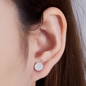 Flowing Elongated Three Prong Brilliant Cut Solitaire Lab Grown Diamond Studs 9K Gold IGI Certified Luxury <b>Fine</b> Party Gift - Product Image 1