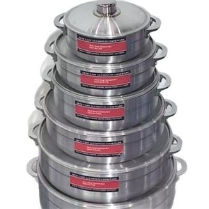 Ensemble de 6 casseroles et marmites de cuisson en aluminium moulé sous pression, antiadhésives, classiques, pour <span class=keywords><strong>camping</strong></span>, prix usine, vente en gros, modèle 2026 - Product Image 4