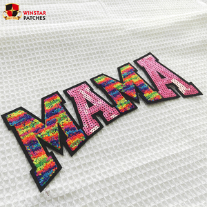 Оптовая продажа по индивидуальному заказу, блестки, большие леопардовые шинели, вышитые полотенца, вышитые утюгом, нашивки для одежды - Product Image 5