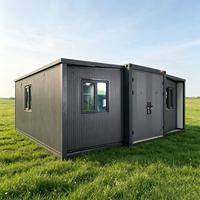 Nouvelle maison préfabriquée en conteneur, maison pliable miniature, maison modulaire préfabriquée, 2 chambres, 1 cuisine, 1 salle de bain