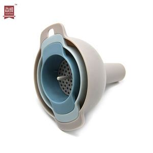 Acessórios de cozinha casa e Cozinha Gadget Fabricação Multifunções 3pcs Funil Set com Filtro Removível Funil Set - Product Image 2