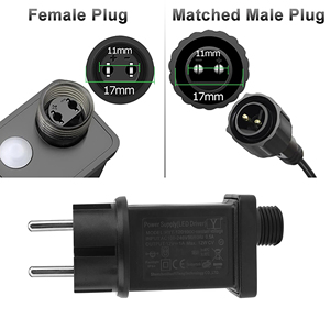 5V <strong>12V</strong> 24V 31V 36V <strong>Adapter</strong> for String Lights With 8 Modes Transformer for Holiday Decorations Outdoor Festive Lighting Options - Product Image 2