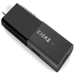 Cortex-A53 del braccio del centro del quadrato del teatro domestico 2/16gb 2.4/5g wifi 10.0 OS emcp con il bastone estremo di Android TV di dissipazione di calore r2 r3