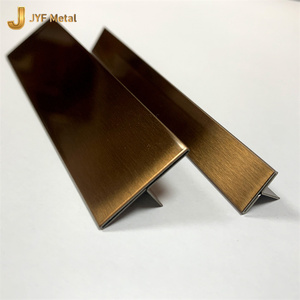 แถบตกแต่งรูปตัวทีทำจากสแตนเลสขัดเงาตกแต่งด้วยโลหะสีทองขอบรูปตัวทีสำหรับเฟอร์นิเจอร์พื้น201 C413 304 - Product Image 3
