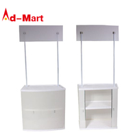 Support de bannière de table promotionnel de haute qualité, présentoir graphique de campagne, comptoir publicitaire, présentoir de table (avec impression papier)
