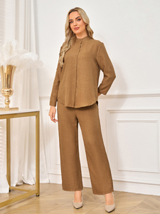 Vente en gros d'ensemble de vêtements islamiques bon marché tenue de travail chic pour femmes costumes pour femmes tenue de bureau dubaï turquie pour dames dame de bureau - Product Image 4