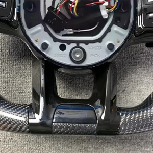 Volant sport en fibre de carbone à vente chaude, bouton de klaxon rouge pour Mercedes-Benz AMG W222 W207 W212 W204 W205 W167 W213 - Product Image 5