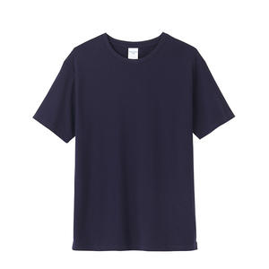 Marque <span class=keywords><strong>de</strong></span> mode personnalisée T-Shirt d'été pour hommes 210g pur coton Double fil col rond blanc estampage à chaud broderie personnalisation - Product Image 5