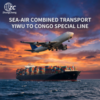 Expédition LCL+Express Congo via Yiwu Chine ZC Logistics, double dédouanement, taxes incluses, enlèvement en personne, livraison en 50-55 jours, 24/7
