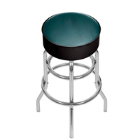 Tabouret de bar pivotant en métal chromé de qualité supérieure, double anneau, non pliable, pour vente en gros