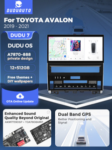 DUDUAUTO DUDU7 A7870 AKM7739 DSP QLED 2K <span class=keywords><strong>JBL</strong></span> Estéreo <span class=keywords><strong>para</strong></span> <span class=keywords><strong>Auto</strong></span> Compatible con Toyota Avalon 2019-2021 - Product Image 2