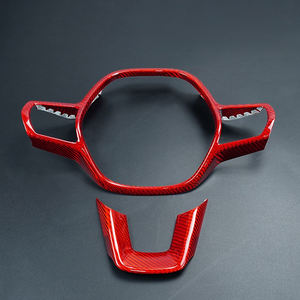 อุปกรณ์ตกแต่งภายในรถยนต์ขอบพวงมาลัยสำหรับฮอนด้าซีวิครุ่น11TH 2022ปี-ปัจจุบันชิ้นส่วนรถยนต์ไฟเบอร์ - Product Image 1