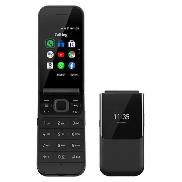 Free Shipping For Nokia 2720 Flip 2019 Single Sim Super Cheap Original Simple Factory Unlocked GSM Mobile Cell Phone By Post