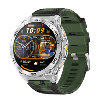 Smartwatch K71 con Display AMOLED da 1,6 Pollici, Batteria a Lunga Durata da 600mAh, 30 Giorni di Standby, Torcia LED, Chiamate BT