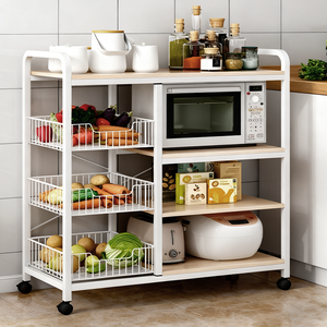 Étagère de cuisine réglable robuste <span class=keywords><strong>sur</strong></span> <span class=keywords><strong>roulettes</strong></span>, unité de rangement <span class=keywords><strong>sur</strong></span> <span class=keywords><strong>roulettes</strong></span> - Product Image 6