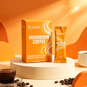 Café de Hongos para la Energía Diaria, Marca Privada OEM, a Base de Plantas, 10g*10 Sobres, Bebida Instantánea Natural a Base de Hierbas para el Bienestar - Product Image 2