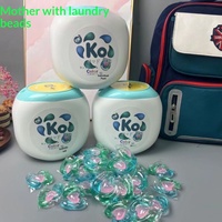 Moumu 3-in-1 Pod Deterjen Antibakteri Ramah Lingkungan untuk Pakaian Aroma Tahan Lama Penghilang Noda Terkonsentrasi 52 Buah