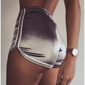 Shorts Deportivos de Satén para Mujer, Transpirables, Bordados, Ecológicos, Estilo Hip Hop, con Estampado de Delfín - Product Image 3