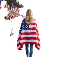 Drapeau américain personnalisé pour drapeau 3*5 pieds, polyester écologique durable, drapeau châle pour match de football et événements sportifs en plein air