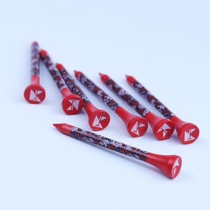 Tés de <span class=keywords><strong>golf</strong></span> en bois incassables de 42/54/70/83mm en bambou/noir avec équipement d'accessoires imprimés de logo personnalisé - Product Image 3