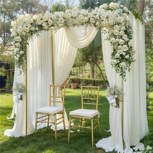 Arc de cérémonie <span class=keywords><strong>rectangulaire</strong></span> en métal pour mariage, kit d'<span class=keywords><strong>arche</strong></span> de <span class=keywords><strong>ballon</strong></span> carrée en fer pour décoration d'anniversaire de fête - Product Image 4