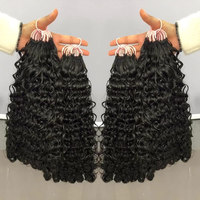 Cheveux humains 100% naturels pré-séparés pour crochet, non traités, Miracle Knots, bouclés birmanes, pré-bouclés pour crochet