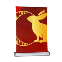 Bon prix table top roll up banner a3/a4 size Banner poll up display stand for Promotion advertising
