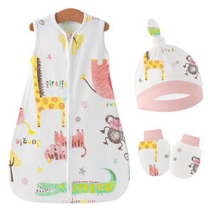 Gigoteuse d'été sans manches mi-mollet pour bébé, style européen et américain, en coton, anti-coup <span class=keywords><strong>de</strong></span> pied, pour <span class=keywords><strong>chambre</strong></span> climatisée - Product Image 4