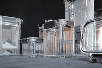 Ensemble de 14 contenants de rangement pour aliments en plastique empilables, étanches, de qualité supérieure, en PET et PP, pour fruits et légumes