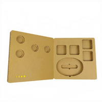 Boîte d'emballage personnalisée en forme de livre avec doublure en carton alvéolé écologique et carton ondulé épaissi