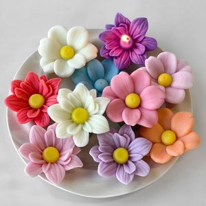 Tendance 2 Styles 3D Fleur Silicone Moule pour DIY Aromathérapie Bougie Moules Chambre Décor et Cadeaux-Gâteau Outils - Product Image 1