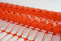 Clôture de sécurité en plastique durable, légère, orange, en HDPE stabilisé aux UV, pour chantier de construction