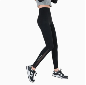 Shorts de Yoga 2 en 1 para Mujer, Cintura Alta, Sin Costuras, Color Gris Sólido, Efecto Levanta Glúteos, Elásticos en 4 Direcciones, Cintura Elástica, Poliéster 220g - Product Image 2